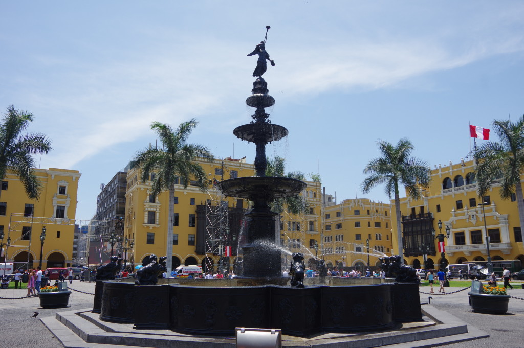 Fountain on Lima's main square