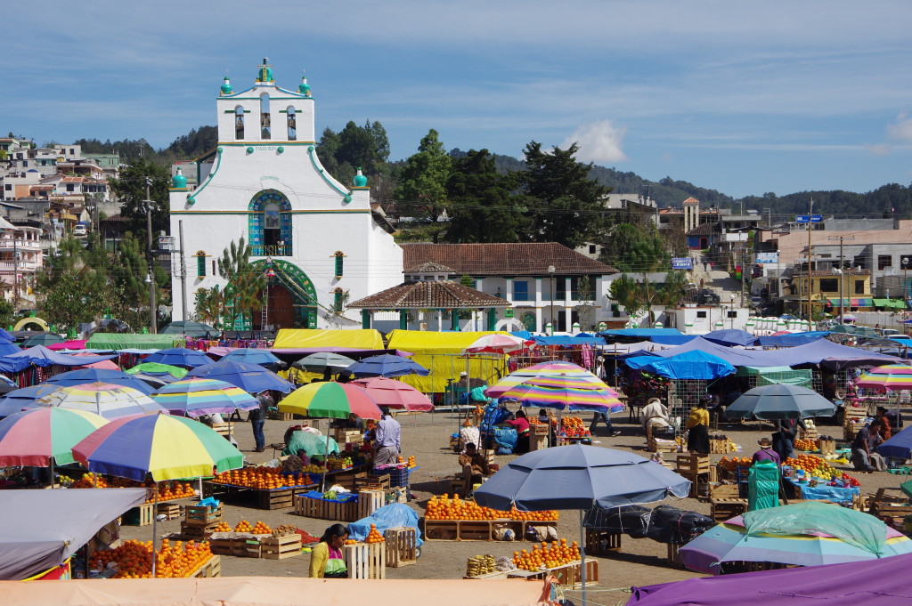 San Juan Chamula church and market square