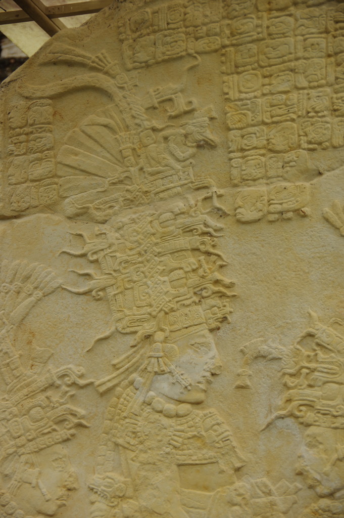 Bonampak: Close-up of a well-preserved stele