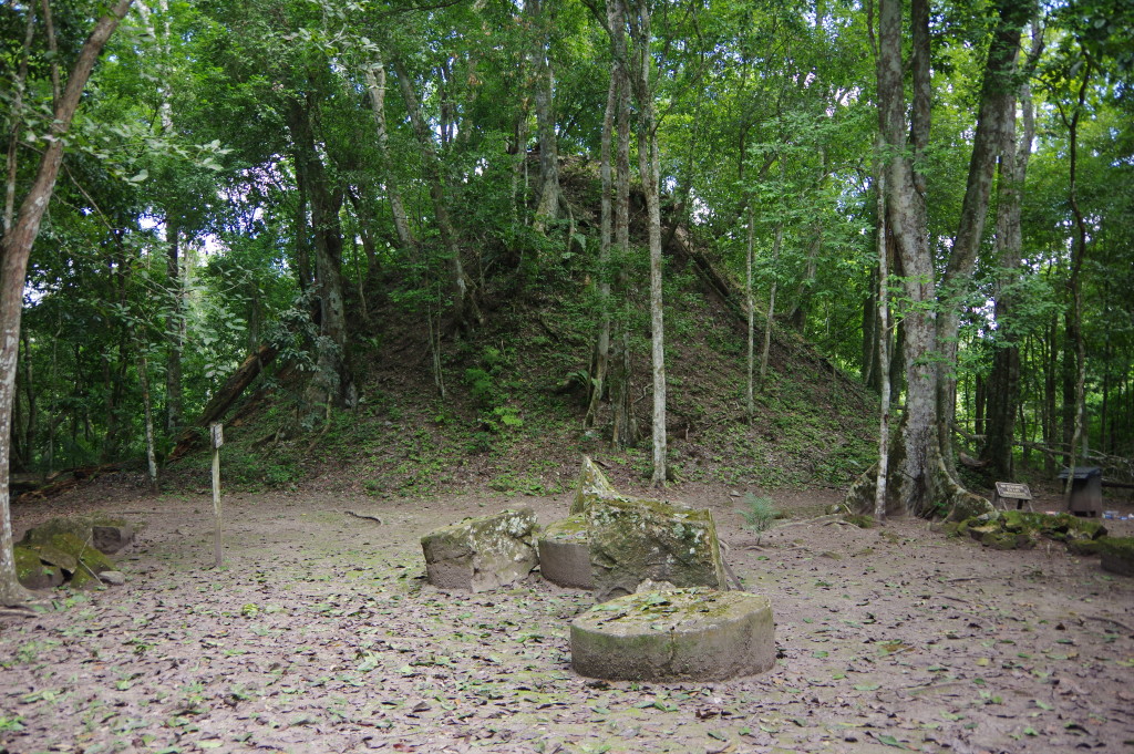 Mound with a temple inside